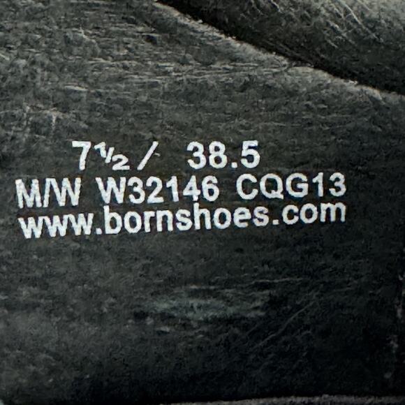 BORN Women's Oxford Crafted Footwear Black Leather Lace Up Size 7.5 - Picture 8 of 8